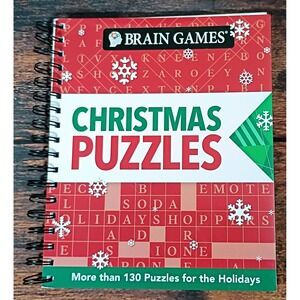 Brain Games Christmas Puzzles Spiral Activity Book Over 130 Holiday Word Searche